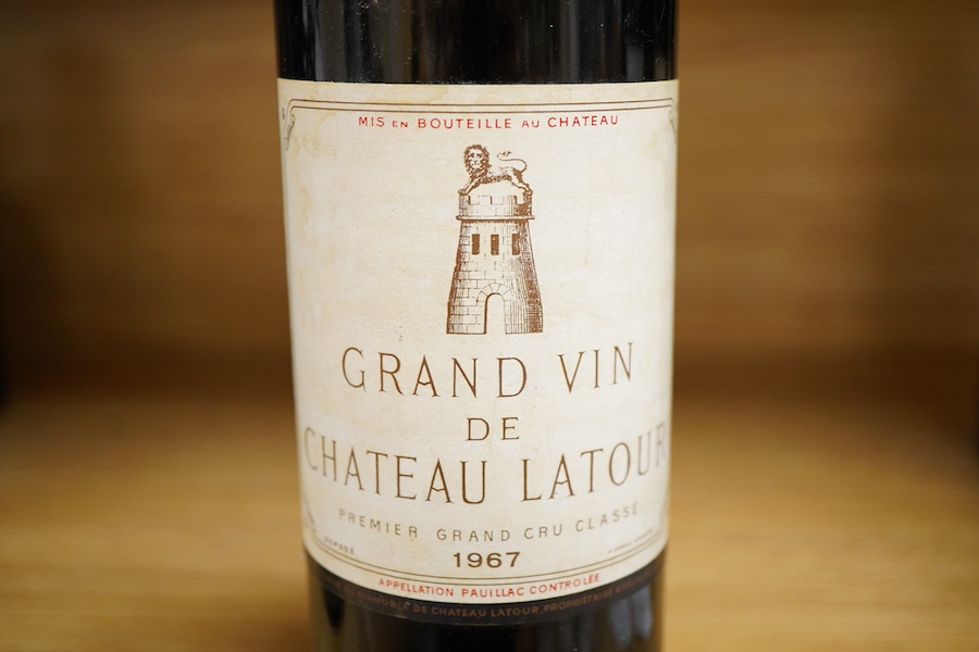 A bottle of Grand Vin de Chateau Latour Premier Grand Cru Classé, 1967